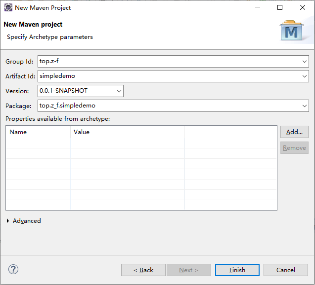 Maven Project项目参数